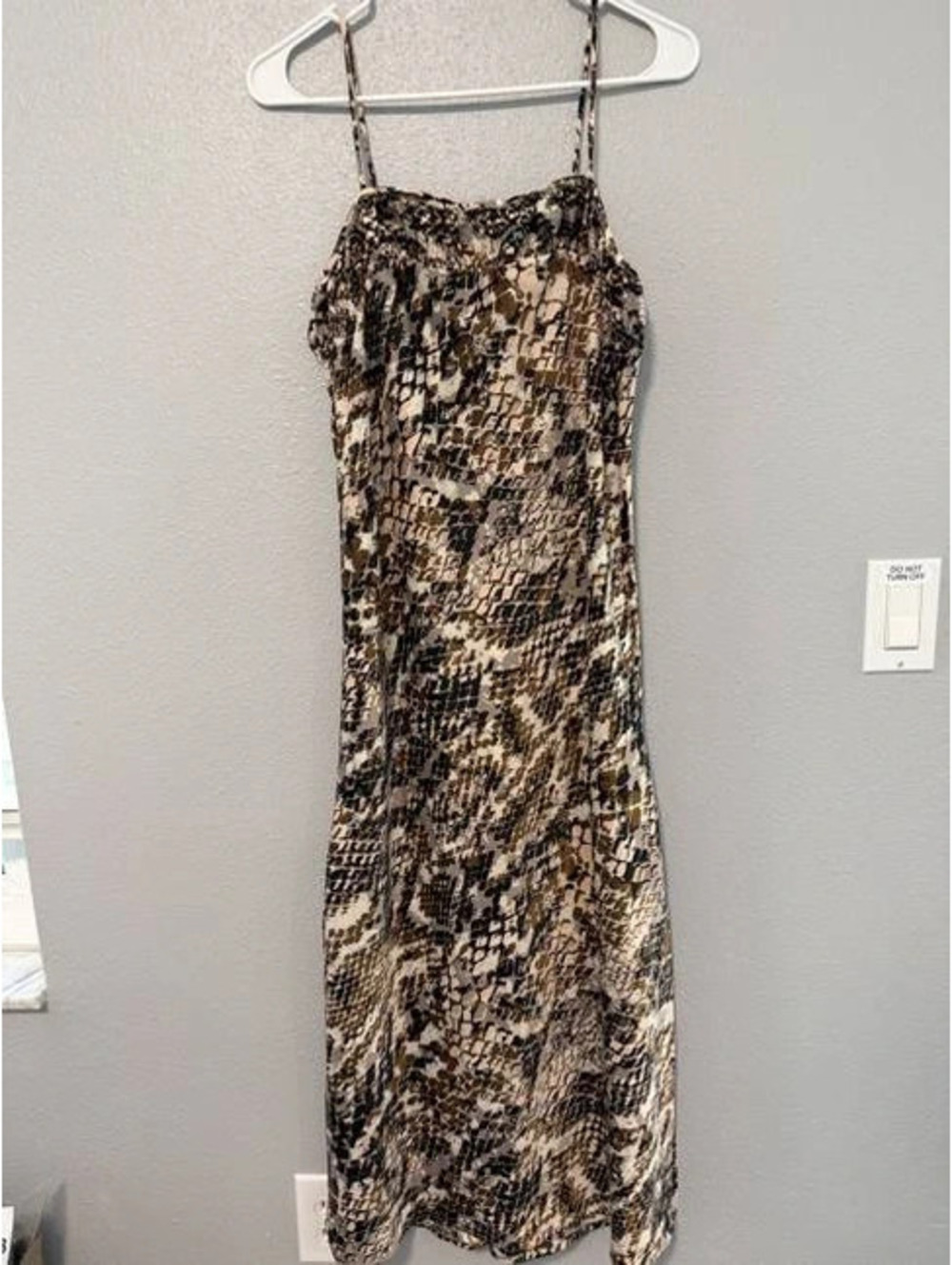 #6100 Anthropologie Printed Strappy Maxi Dress Size XS